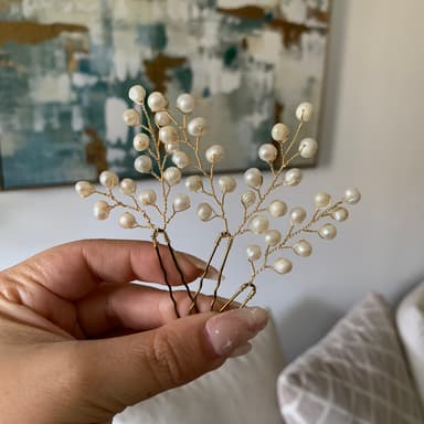 Hair Pins with Pearls