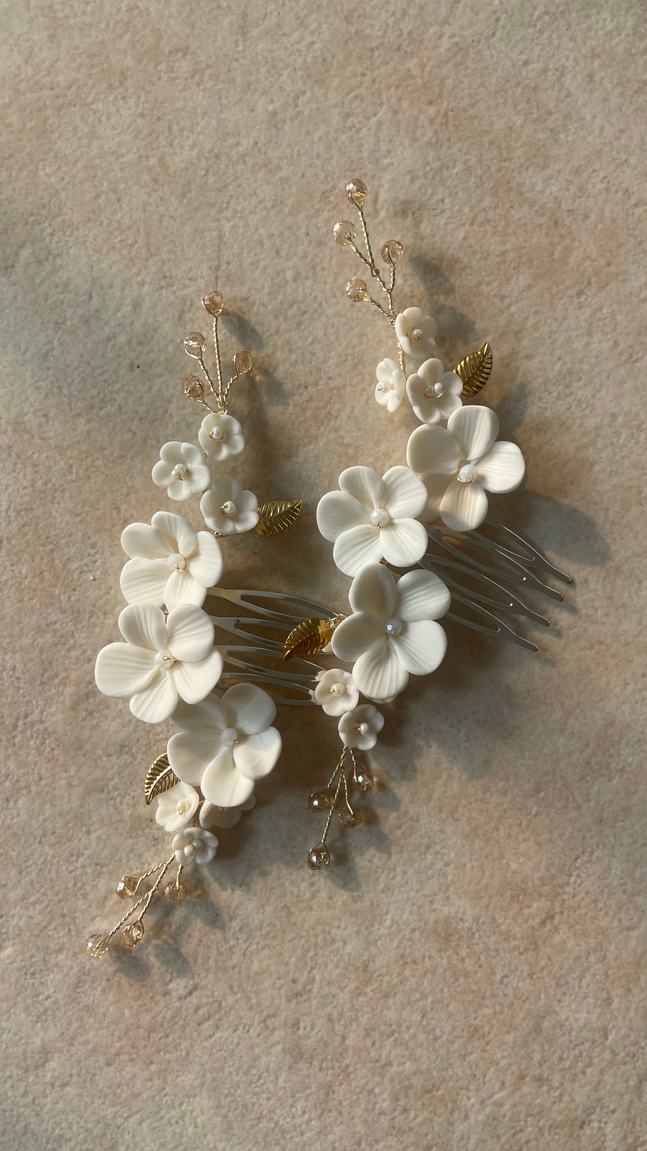 Floral Bridal Comb