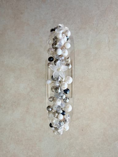 Floral Black& gray Headband