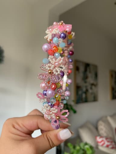 Beaded Floral Headband