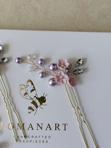 Lilac Hair Pins