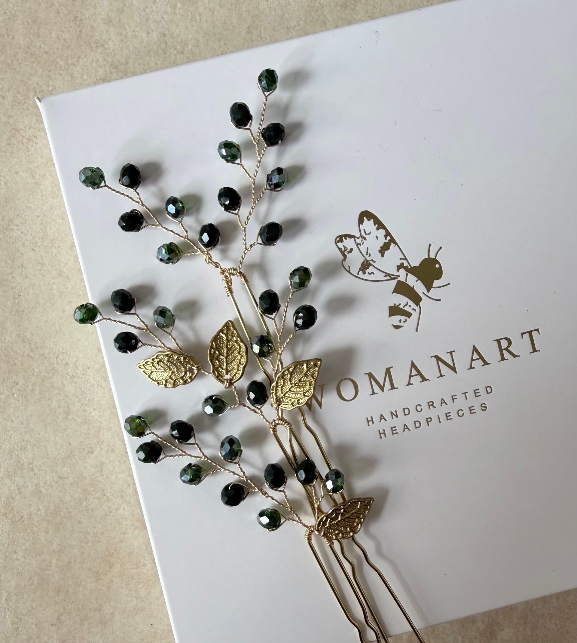 Emerald Green Hair Pins