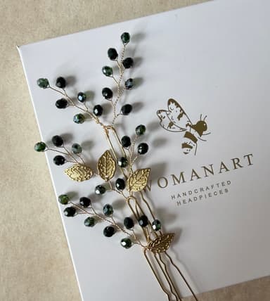Emerald Green Hair Pins