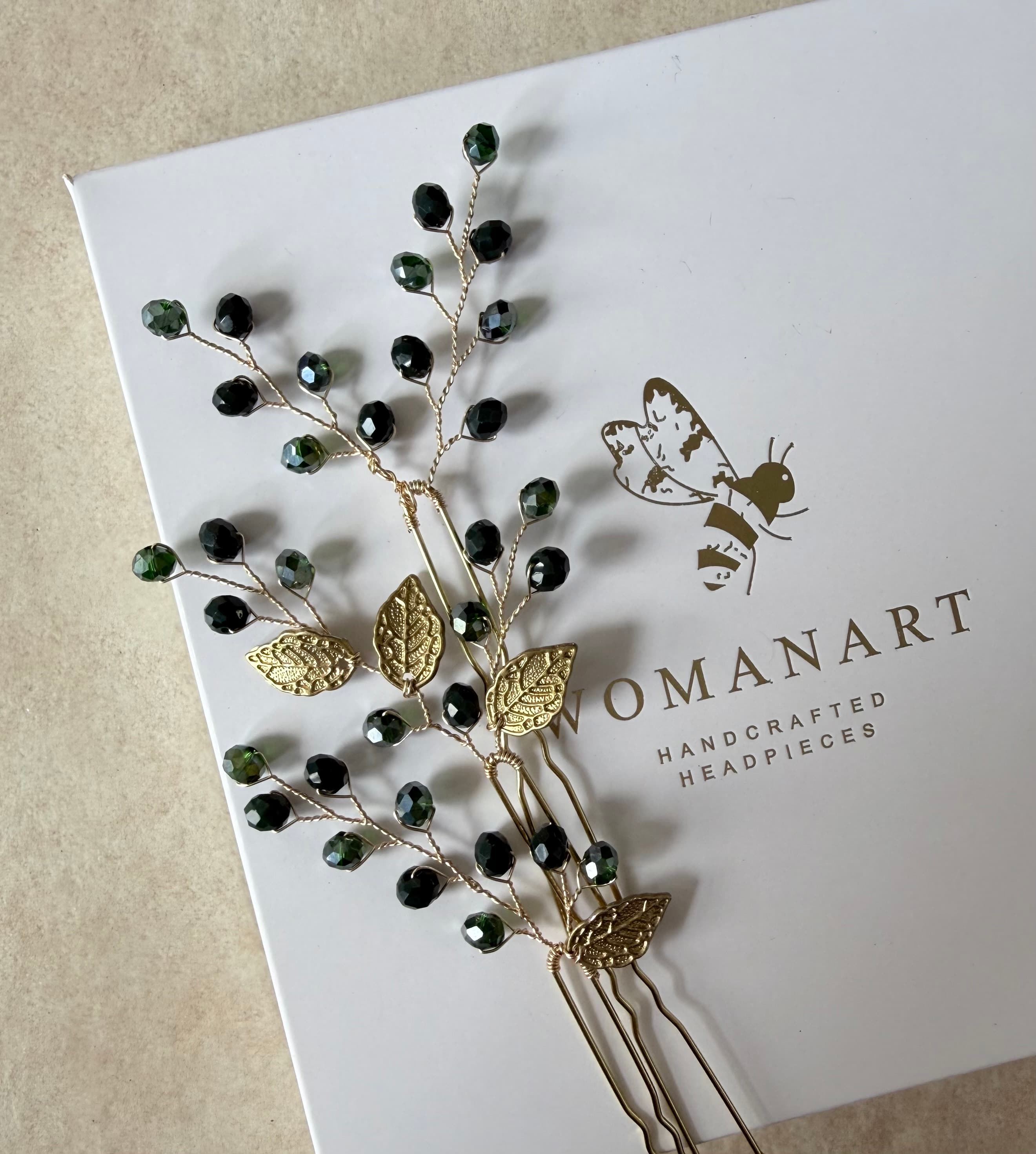 Emerald Green Hair Pins