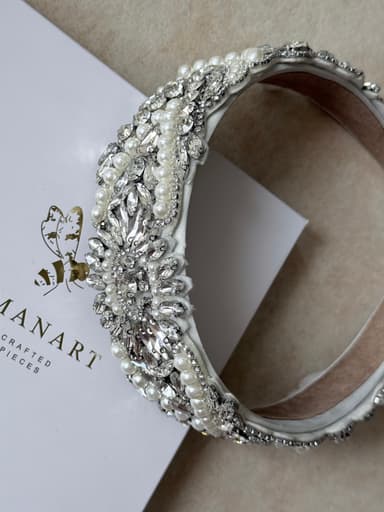 White rhinestone Headband