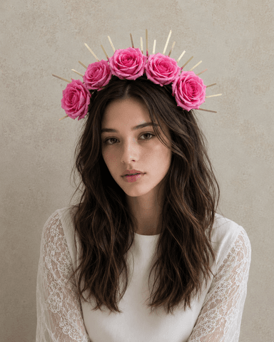 Mid-Night Festival Crown in Fucsia 