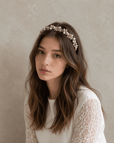 Golden and Lilac Headband