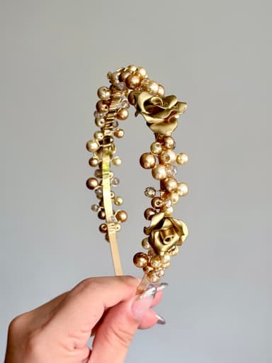 Golden roses Headband
