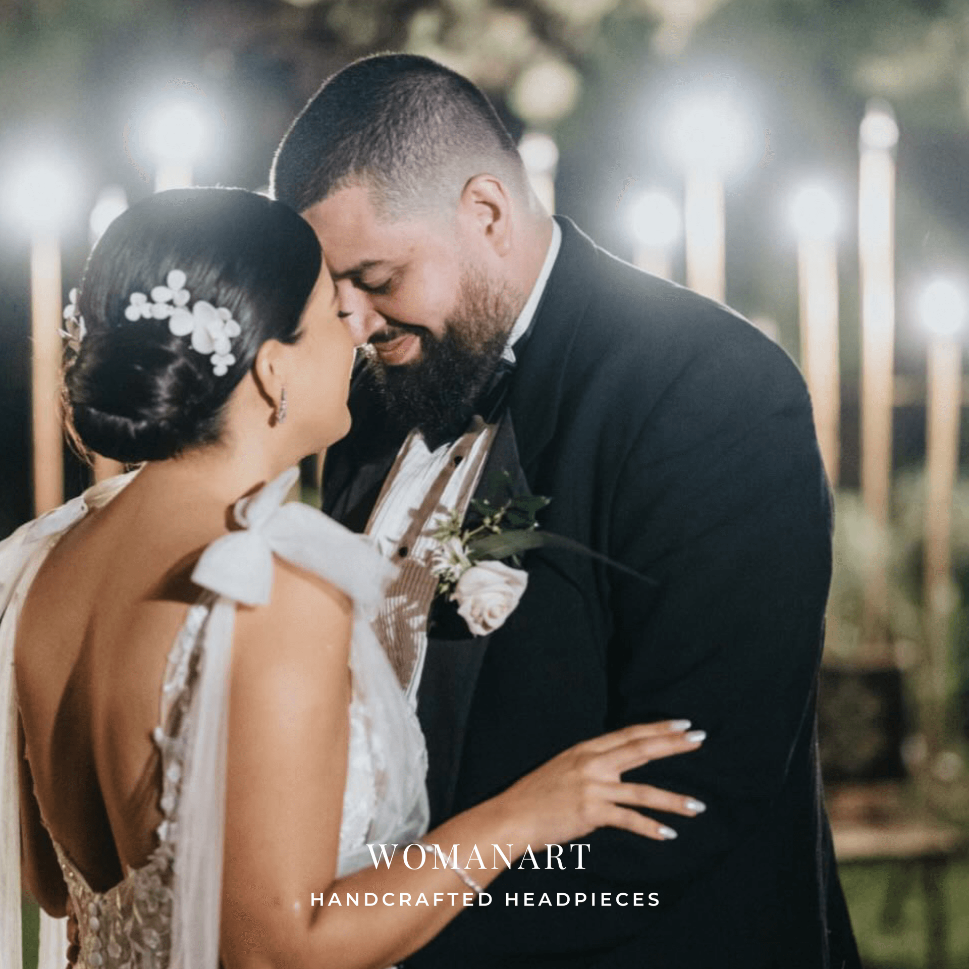 Bridal Floral Comb