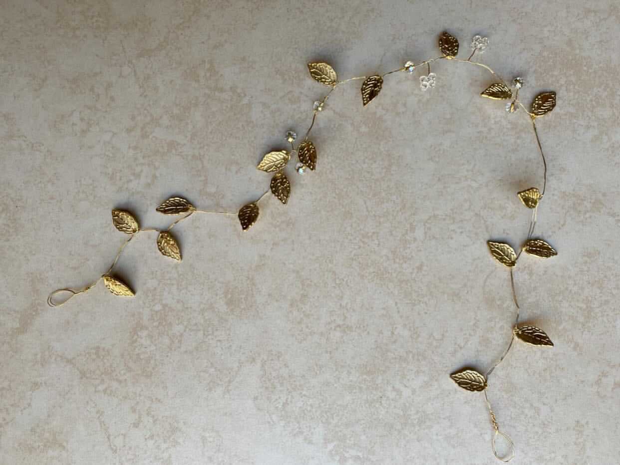 Golden Leaves Halo Crown