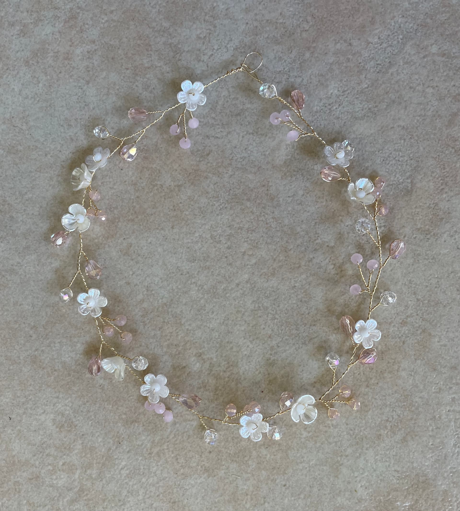 Baby Pink Halo Crown